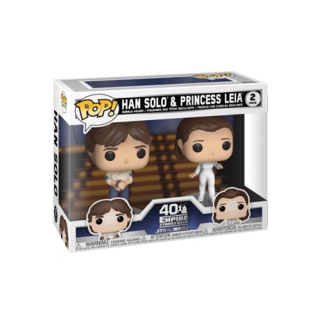 Funko POP! Star Wars Empire Strikes Back 2 Pack: Han Solo & Princess Leia